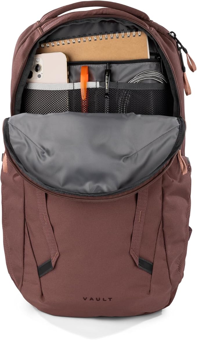 The North Face Women's Vault Everyday Laptop Backpack, Marron Purple/Pink Clay, One Size