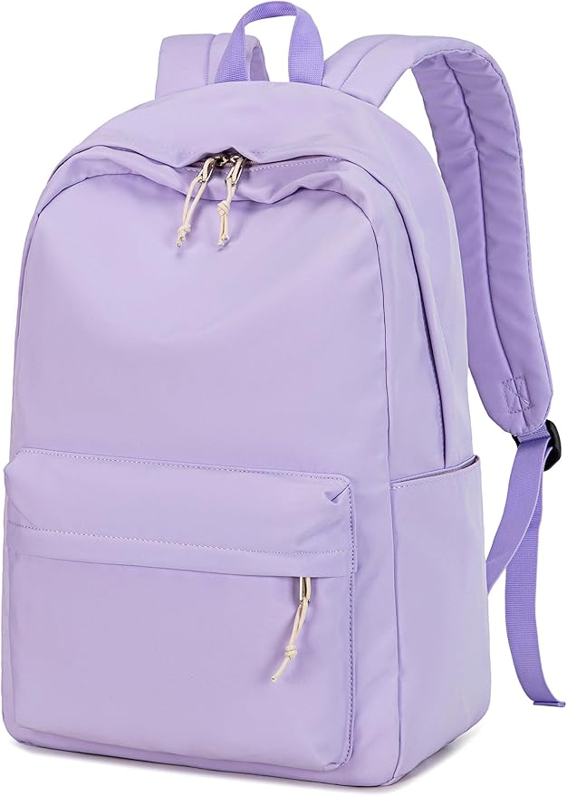 School Backpack for Teen Girls Women Laptop Backpack College Bookbags Middle School Travel Work Commuter Back Pack（Lavender）