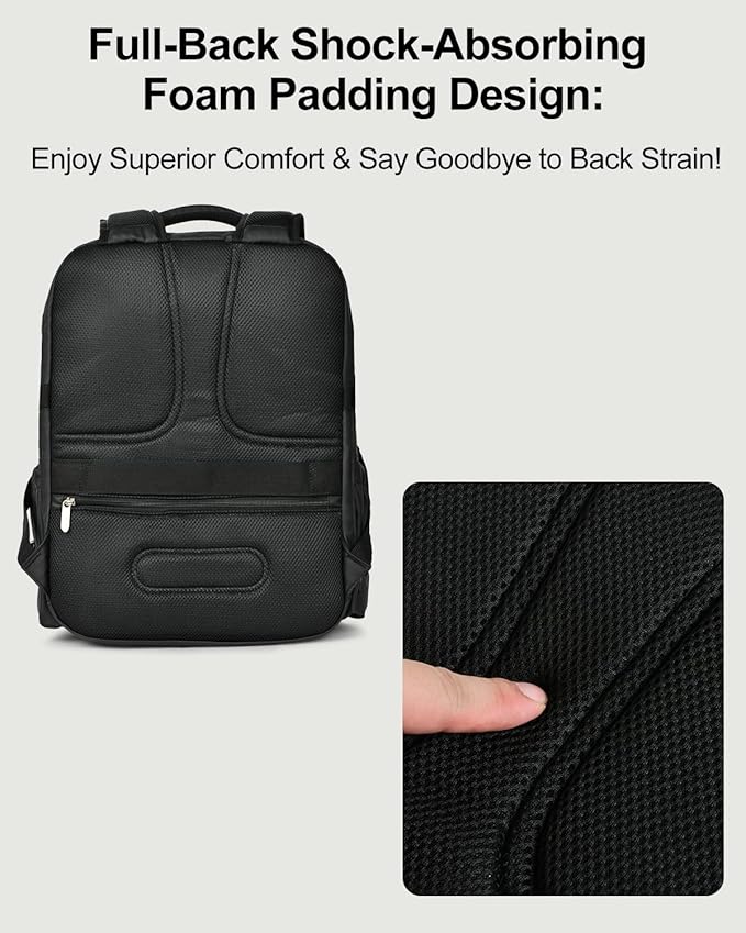 Travel Backpack for Women & Men, Large Carry On Personal Item Bag Airline Approved, Waterproof Traveling Overnight Bags, Gifts Laptop Backpack for Travelers College-Students Commuters (Black/Brown)