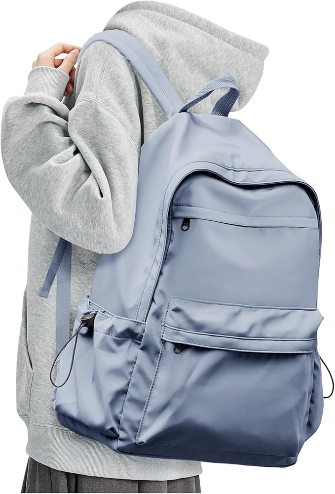 BJLFS Dark Blue Backpack for School Women Girls, Waterproof Bookbag Cute High School Backpackss for Men Teen Boys, Lightweight Travel College Backpack Mochilas Escolares para Casual Daypack Rucksack