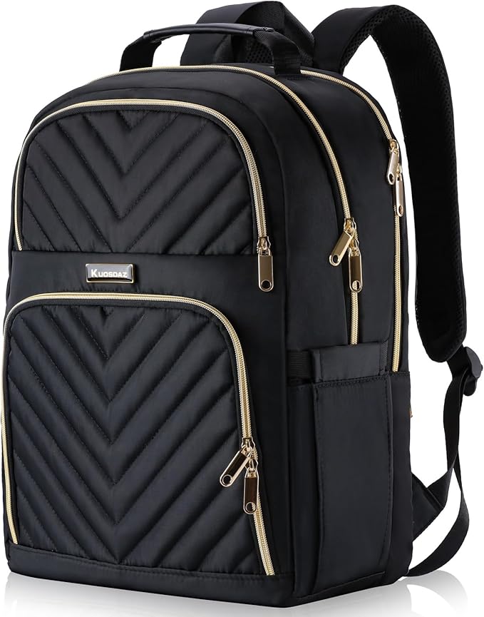 Backpack for Women, 17.3 Inch Large School Backpack, Girls Bookbag, Big Work Travel Laptop Back Pack Purse Casual Daypacks, Black