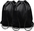 HIIXHC 2-Pack Black Drawstring Backpacks, Cinch Bag, Lightweight & Washable Sackpack, Perfect for Gym, Sports, Travel - Men & Women,X-Large 22.4"x17.5"