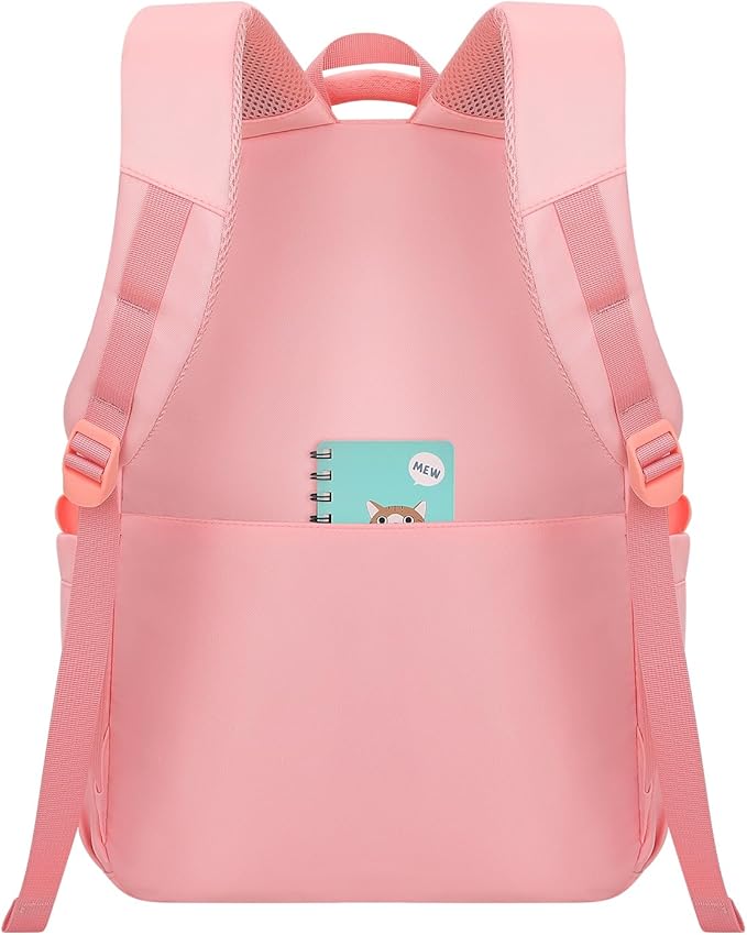 Cute School Backpack for Women Men Casual Travel Laptop Backpack Aesthetic Lightweight College Bookbags for Kids(Pink)