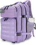 25L Tactical Backpack for Men and Women Military Backpack Small Assault Pack Molle Backpack Bug Out Bag Travel Rucksack Daypack (Light Purple)