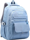Phaoullzon Boys School Backpack for Girls, College Aesthetic Laptop Bookbag for Travel,Blue