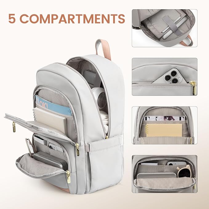 LOVEVOOK 17.3 inch Laptop Backpack - Versatile Work and School Backpack for Men and Women, Durable and Stylish Design