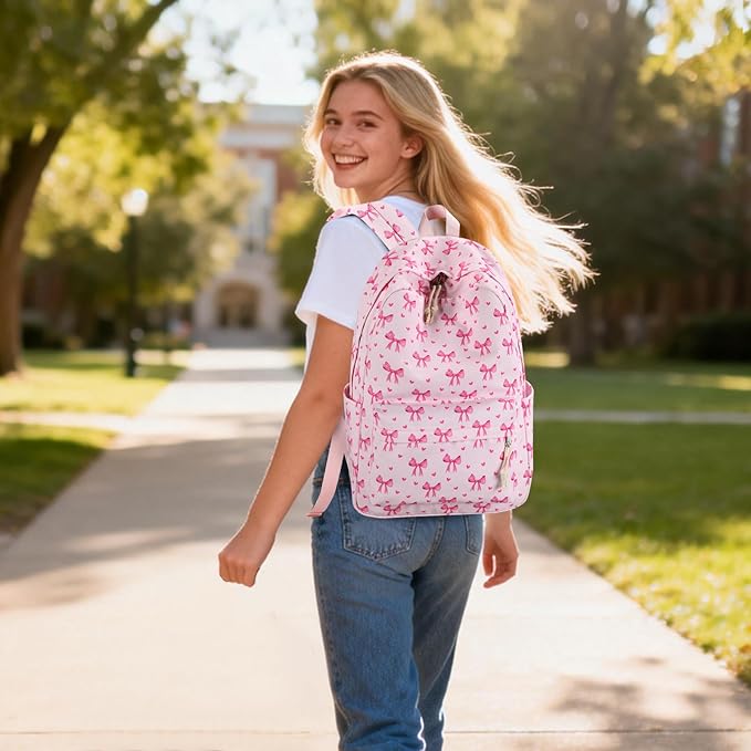 LOIDOU Backpack for Teen Girls Middle-School Primary Elementary Bookbags 17inch Kids Backpack Women laptop Backpack Lightweight Casual Daypack