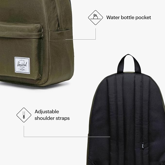 Herschel Supply Co. Unisex Herschel Classic Backpack Ivy Green, XL - 30L