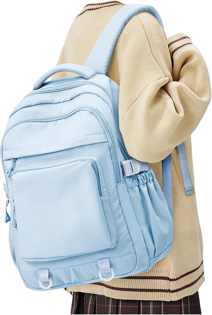 Cute Backpack for College Students Waterproof School Bag High School Backpacks for Teens Girls Boys Laptop Bookbag Casual Daypacks Backpacks for Women Men（Blue）