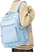Cute Backpack for College Students Waterproof School Bag High School Backpacks for Teens Girls Boys Laptop Bookbag Casual Daypacks Backpacks for Women Men（Blue）