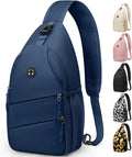 Crossbody Bags for Women Men Trendy Sling Bag Backpack Casual Chest Bag with Convertible Shoulder Strap