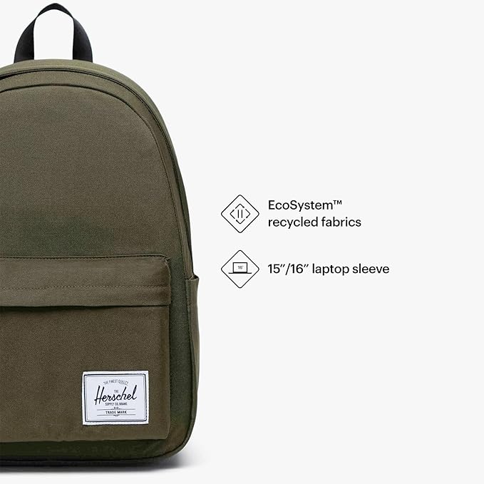 Herschel Supply Co. Unisex Herschel Classic Backpack Ivy Green, XL - 30L