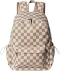 ESVAN Corduroy Backpack Lightweight Fashion 17 inch Laptop Bag for Women Casual College (Corduroy grid)