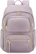 LIGHT FLIGHT Women's Laptop Backpack Fit for 15.6 Inch for Travel Work Business College, Large Capacity Stylish Bookbag with USB Port and Water-Resistant for Daily Use,Purple