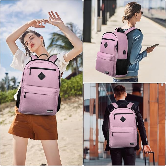 Backpack for Teen Girls, Cute School Backpacks for Women Students Bookbag, Comfortable 15.6 inch Laptop Bookbag