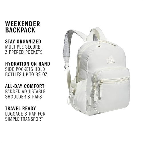 adidas Weekender Backpack – Compact Lightweight Everyday Bag, 19L