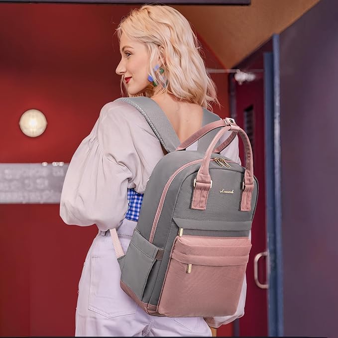 LOVEVOOK Backpack purse for Women, 14 Inch Laptop backpack Cute Waterproof Backpacks Stylish Travel Bags Vintage Daypacks for College Work