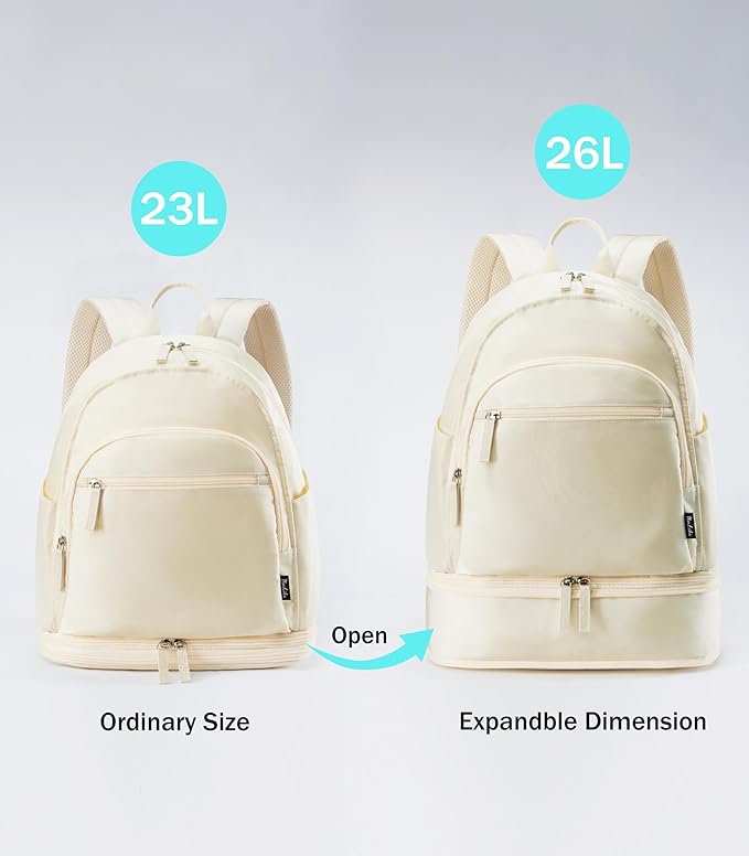 Gym Backpack for Women Men, Lightweight Gym Bag with Shoe Compartment, Waterproof Workout Backpack with Wet Pocket