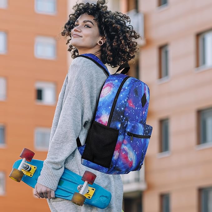 YAMTION Unisex School Backpack,Casual Bookbag Adults and Teens Schoolbag with USB Port for High School College Office Work Travel