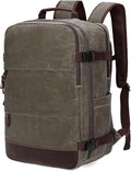 BOVIP Travel Backpack for Men, Carry On Backpack, Flight Approved Personal Item, 18.4 inch Laptop Backpack, Light Green