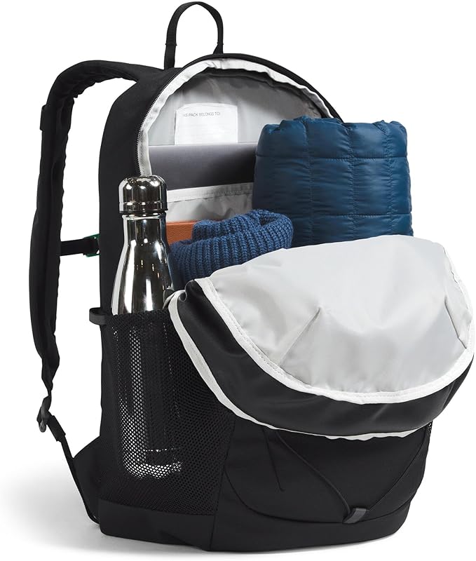 The North Face Kids' Court Jester Backpack - Water-Repellent Travel Bag, Spacious Main Compartment, for Tweens/Young Teens, TNF Black, One Size
