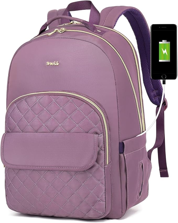 Backpack for Women 17.3" for Work Travel,Laptop Bookbag for Girls in School TSA Friendly