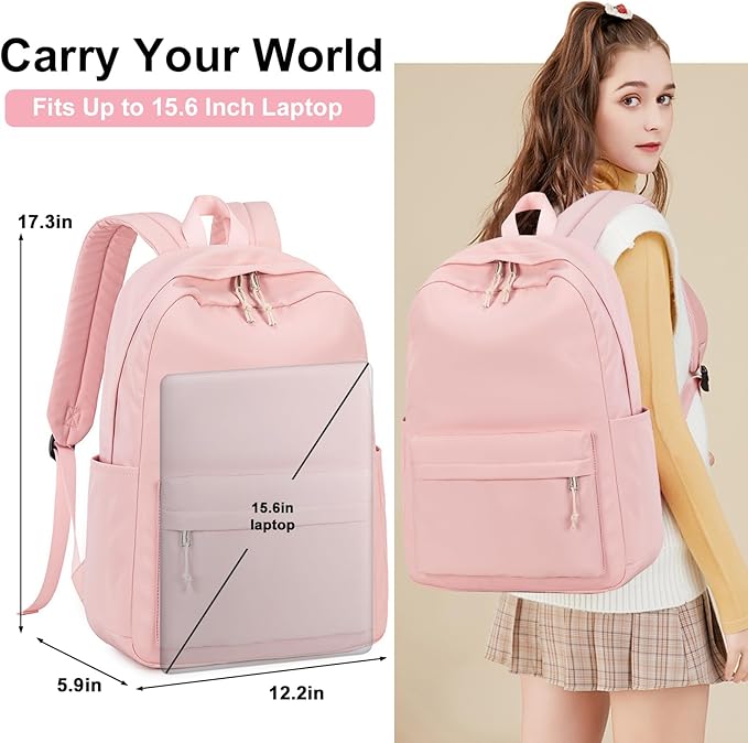 LOIDOU Backpack for Teen Girls Middle-School Primary Elementary Bookbags 17inch Kids Backpack Women laptop Backpack Lightweight Casual Daypack