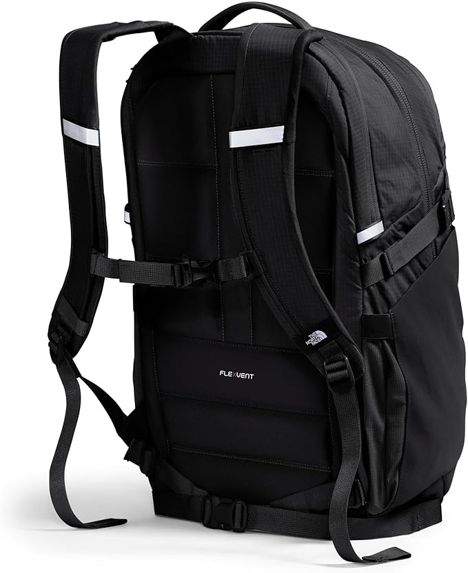 The North Face Router Everyday Laptop Backpack - Daypack, Water Repellent, Laptop Sleeve, Reflective Details, TNF Black/TNF Black-NPF, One Size
