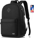 YAMTION 17 Inch Backpack for School Business Travel,Computer Bookbag Schoolbag for Work Office High School College Teen Men Boy Girl Women