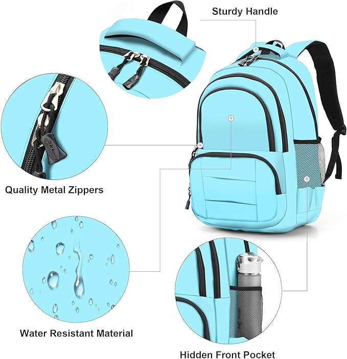 rickyh style Lightweight Elementary School Bag Durable School Bag Backpack Student Kids Waterproof