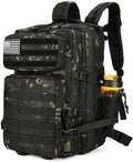 25L Tactical Backpack for Men and Women Military Backpack Small Assault Pack Molle Backpack Bug Out Bag Travel Rucksack Daypack (Black Camo)