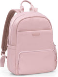 Traveler's Choice Iria 20L Backpack for Women, Water Resistant Travel Bag Daypack, Work, College, Business, Commuter, Dusty Pink, Carry-on Laptop Backpack