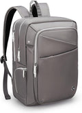 Swissdigital Design Laptop Backpack for Women，Travel Backpack with USB Charging Port，Fits 15.6 Inch School Computer Backpacks for Work Business,Grey | SD1006F-02
