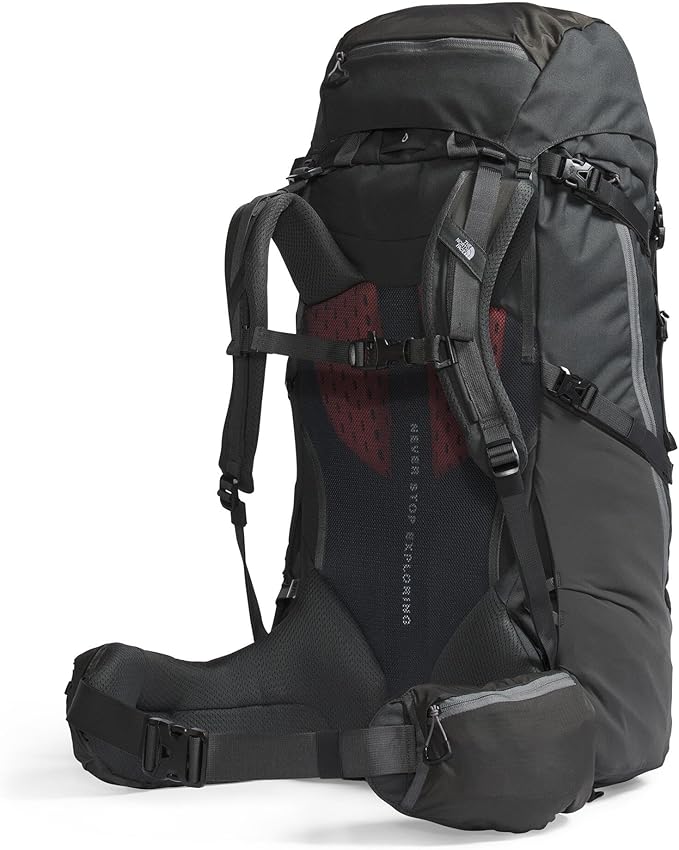 The North Face Women's Terra 55 Backpack - Hiking Pack, Women-Specific Fit, Cinch-Top Opening, Pole & Ice Axe Attachments, Asphalt Grey/TNF Black-NPF, X-Small/Small