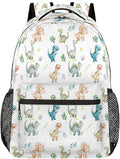 Pardick Dinosaur Animal Backpack for Kids Girls Boys Lightweight School College Students 18in Bookbag Large Capacity Computer Backpacks Laptop Rucksack Travel Gym Hiking Camping Daypack