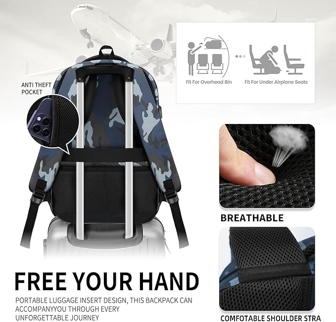 Classic Backpack for Men Women, School Backpack for Girls Boy Teens,15.6 Inch Laptop Bookbag with Reinforced Straps for College High School Work Business Computer Book Bag,mochilas para hombres