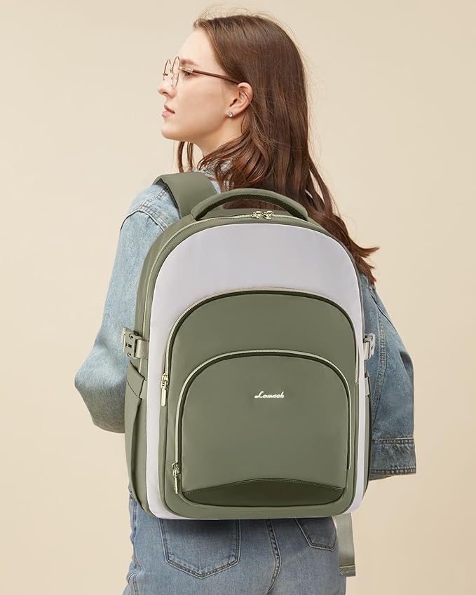 LOVEVOOK Laptop Backpack for Women, 17-Inch Work Backpack, Back to School Bookbag for College Student Teen Girls, Casual Personal Item Travel Bag Business Computer Daypack for Teacher Nurse, Gift