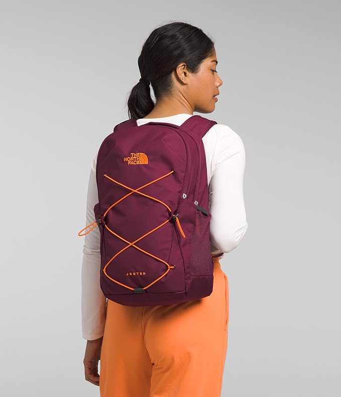 The North Face Women's Jester Everyday Laptop Backpack, Boysenberry/Mandarin, One Size
