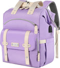 FALANKO Laptop backpack for Women, Computer Backpack Fits 15.6Inch Laptop with USB Charging Port RFID Water Resistant purse Casual Bookbag for Teacher work College nurse Doctor
