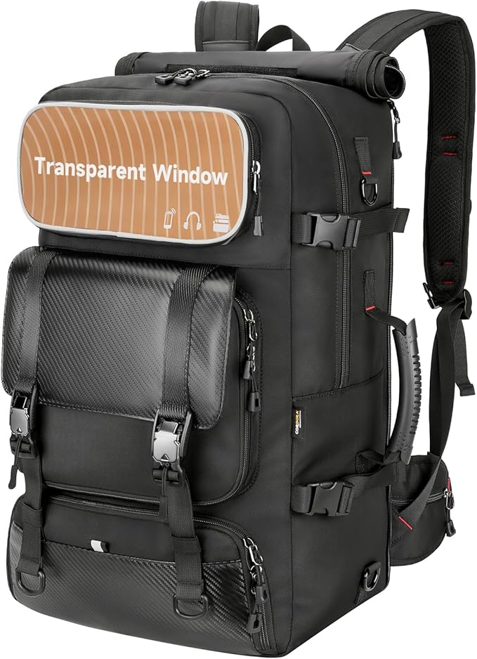 Travel backpack for men,60L Extra Large Carry on Backpack Durable Convertible Duffle Bag with Shoe Compartment Fit for 17 Inch Laptop for travel, camping,Weekender Hiking