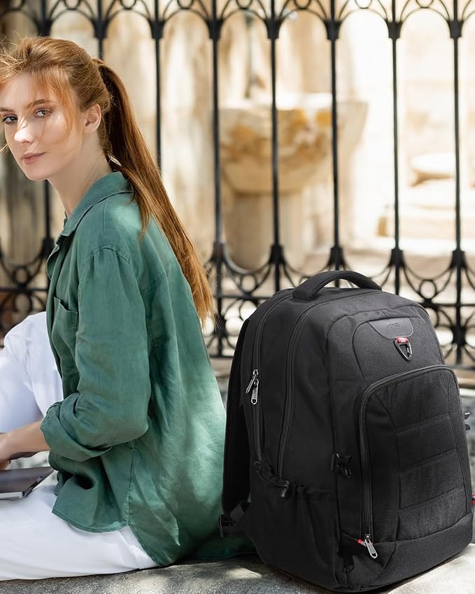 HOMIEE Laptop Backpack Extra Large Travel Backpack for Men Women, Anti Theft Slim Durable College School Computer Bag with USB Charging Port