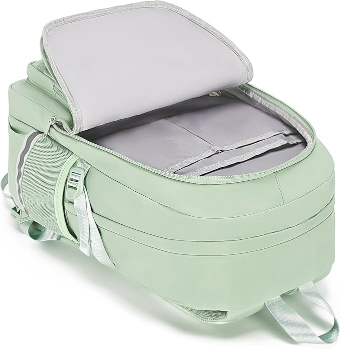 School Backpack for Girls & Women, Bookbag for Middle School & College, Large Travel Daypack for Laptop (Mint green)