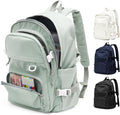 Lightweight Backpack for College & High School Backpack With Lots of Pockets Cute School Bag for Girls Boys, Large Capacity Bookbag for Women Men, Waterproof Teens Casual Daypack Backpack(Green)