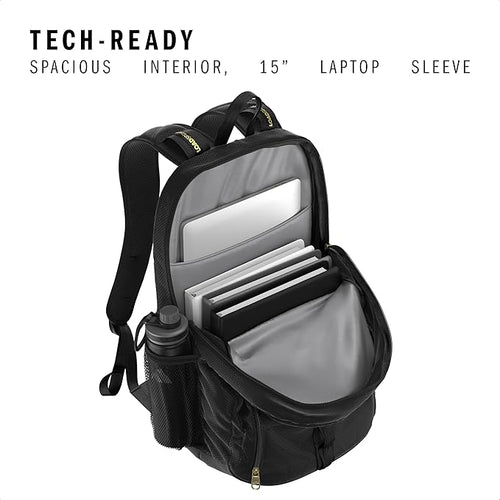 adidas Primetime Large Backpack for women and men, big bag with laptop sleeve