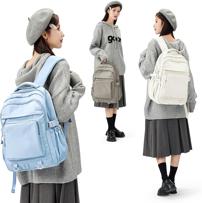 Cute Backpack for College Students Waterproof School Bag High School Backpacks for Teens Girls Boys Laptop Bookbag Casual Daypacks Backpacks for Women Men（Blue）