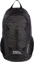 Eddie Bauer Stowaway Packable Backpack | Travel | Outdoor | Lightweight | Foldable | Durable | Ripstop Polyester | 20L - Onyx Black