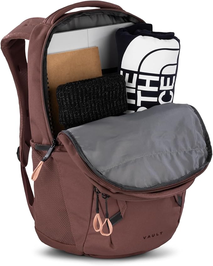 The North Face Women's Vault Everyday Laptop Backpack, Marron Purple/Pink Clay, One Size