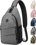 Crossbody Bags for Women Men Trendy Sling Bag Backpack Casual Chest Bag with Convertible Shoulder Strap