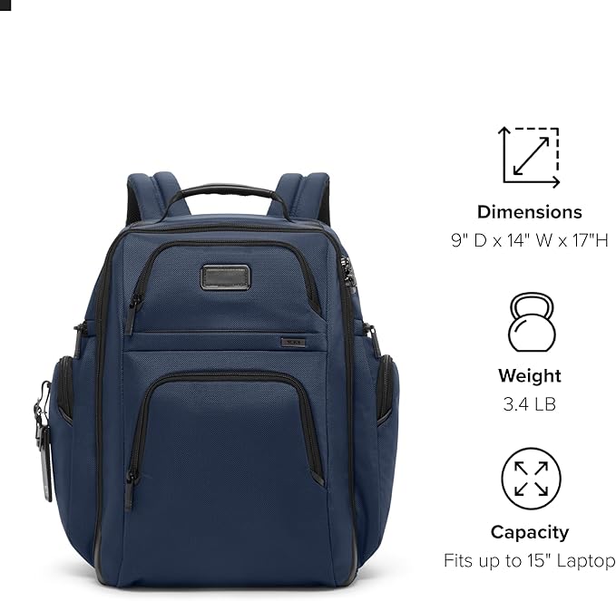 Tumi Unisex Tumi Brief Pack, Navy, One Size