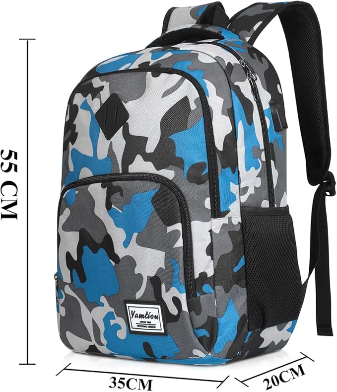 YAMTION 17.3 Inch Backpack Teenager Boy Man School Bag Computer School Business Leisure College School School Work University Travel School